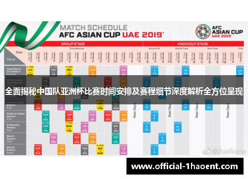 全面揭秘中国队亚洲杯比赛时间安排及赛程细节深度解析全方位呈现